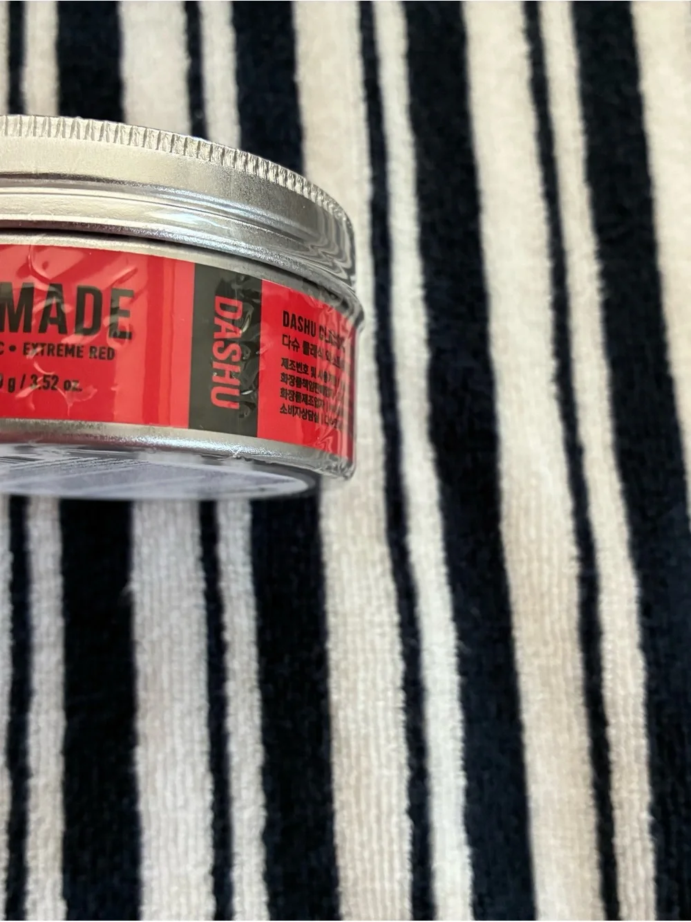 Ash Pomade Tin - Red & Black